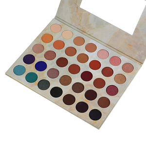 Palette de fards à paupières marbrés 35 couleurs, professionnelle, minérale, mate et scintillante, imperméable, haute pigmentation, maquillage pour les tons de peau foncés - Product Image 6