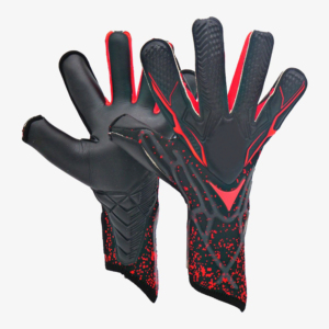 Gants de gardien de but en latex imperméables, nouveau style, pas chers, pour enfants et hommes, antidérapants, design à doigts entiers avec sangle de poignet réglable - Product Image 1