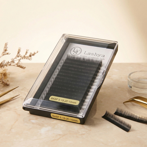 ขนตาปลอมแบบแบน Lashya รุ่น B/C/D Curl ความหนา 0.15/0.20 มม. ถาดขนตาแบบวงรีสำหรับมืออาชีพ - Product Image 1