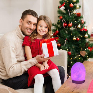 Lámpara de Sal USB de Estilo Elegante, Lámpara de Sal de Cristal de Roca USB, Lámpara de Sal USB de Piedra Natural para Oficina - Product Image 6