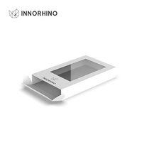 Carpeta de Papel Biodegradable con Ventana Transparente Rectangular, Laminación Mate y Grabado en Relieve para Productos de Alimentación Infantil y Cuidado de la Piel