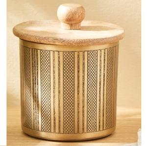 Boîte à épices, sucre et sel en bois personnalisée, ensemble d'épices sur mesure, finition émaillée, boîtes de rangement de cuisine, forme arrondie - Product Image 5