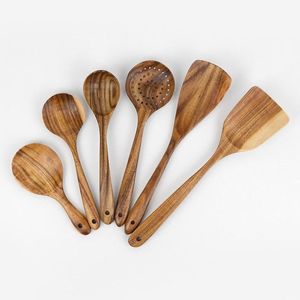 Collection d'ustensiles de cuisine en bois faits à la main, écologiques, pour la table à manger, ensemble de couverts décoratifs et attrayants - Product Image 1