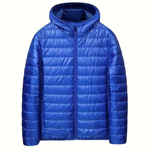 Chaqueta Acolchada Cortavientos Cálida para Senderismo con Logotipo Personalizado, Rompevientos Deportivo Casual con Forro de Malla para Hombre, Chaquetas de Invierno - Product Image 1