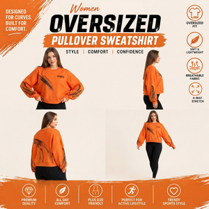 Women Oversized Pullover Sweatshirt Crew Neck Printed French Terry Shirt Ladies Knitted Winter Wear <b>Top</b> Women Casual <b>Sweat</b> Tee - Product Image 5