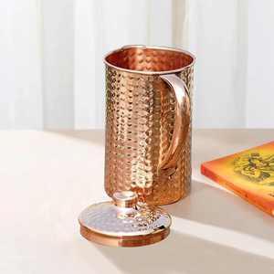 High Quality Pure Copper <b>Jug</b> for Detox Water Ideal for Morning Water <b>Drinking</b> and Wellness Routines Use Available for Sale - Product Image 2