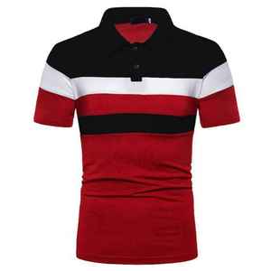 ออกแบบโลโก้ตามสั่ง เสื้อถักคุณภาพสูง แขนสั้น ทรงโอเวอร์ไซส์ สำหรับผู้ชาย เหมาะสำหรับเล่นกอล์ฟ ออกกำลังกาย แห้งเร็ว พิมพ์ลายดิจิตอล สีพื้น - Product Image 2