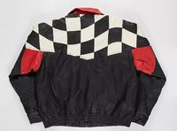 Blouson Bomber Rouge Afernon pour Homme avec Broderies de Patchs d'Équipe, Col Montant, Fermeture Éclair, Décontracté, Hiver