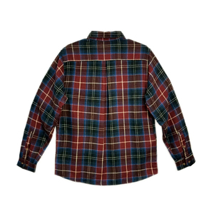 OEM Wholesale Fashion Plaid Overshirt Long Sleeve Single Breast Turn Down Collar American Size Checked Shirt Bulk <b>Flannel</b> <b>Jacket</b> - Product Image 2