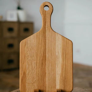 Tabla de Quesos con Mango de Madera, Tabla de Cortar de Bambú para Cocina, Tabla de Cortar de Madera de Doble Cara Disponible, Tablas de Madera Gruesas - Product Image 1