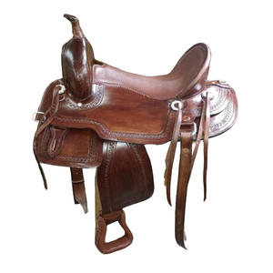 Cuir véritable Western Barrel Racing Saddle Brown Endurance Tack Set English Pleasure Horse Riding Saddle Equipment Wholesale - Product Image 1