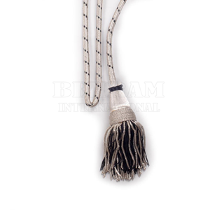 Borlas de hilo de latón personalizadas para uniformes ceremoniales, flecos de latón bordados, borlas, cordones trenzados para cinturones, vestimenta sacerdotal - Product Image 2