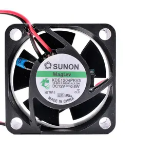 Sunon KDE1204PKV3 40x40x20mm 3-pin DC 12V 0,4 W 4020 4cm 6.3CFM 5200RPM <span class=keywords><strong>KDE1204PKVX</strong></span> portátil CPU Micro Axial ventilador de refrigeración - Product Image 1
