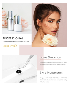 Colle pour extensions de cils de haute qualité, séchage rapide, colle à cils professionnelle, OEM, étiquette privée pour les techniciennes de salon de beauté - Product Image 3