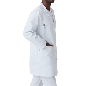Bata de laboratorio médica desechable para hombre, uniforme de hospital, bata de doctor con bolsillos, bata de laboratorio personalizada para trabajadores de la salud y enfermeras - Product Image 5