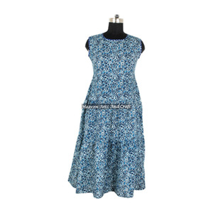 Best Manufacturing Wear Hand Block Kurti for Sexy Girl's/Woman DHB013 Best Hand Block Print Dress Manufacturing - Product Image 2