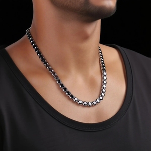 สร้อยคอเทนนิสโมอิสซาไนต์แบบฮิปฮอปประดับเพชร VVS  ผ่านการทดสอบโดย GRA จัดส่งเร็วจากคลังสินค้าในสหรัฐอเมริกา - Product Image 1