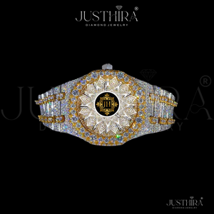 Montre Quartz de Luxe Tendance Style Hip Hop avec Diamants Moissanite et Quartz, Bracelet en Acier Inoxydable, Verre Saphir 41mm – Offre Spéciale - Product Image 1