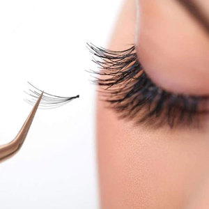 Pince à épiler pour extensions de cils de haute qualité fabriquée au Pakistan, motif antidérapant, pointe en fibre d'acier inoxydable, pince à épiler pour volume de cils, marque privée - Product Image 5