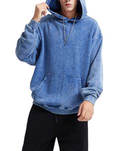 Sweat à capuche avec logo personnalisé marque 500gsm sweat à capuche thermique pour hommes sweat à capuche en coton poids lourd épaules tombantes surdimensionné Boxy Fit à capuche basics - Product Image 1