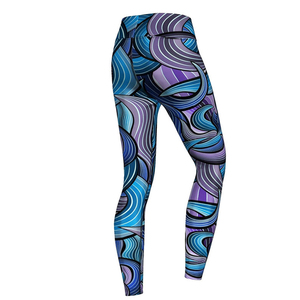 Leggings de sport sans couture en sublimation pour femmes, vente en gros, leggings de compression sur mesure pour femmes, personnalisés - Product Image 4