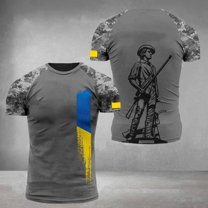 เสื้อยืดแขนสั้นผ้าโพลีเอสเตอร์ถักแบบแห้งเร็ว ระบายอากาศได้ดี ทรงปกติ ป้องกันขนร่วง สำหรับกิจกรรมกลางแจ้ง แบบสามมิติสั่งทำพิเศษ - Product Image 3