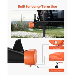 Lucchetto per Gancio di Traino Rinforzato con 4 Chiavi, Sicurezza Rimorchio per Ganci a Sfera da 1-7/8, 2 e 2-5/16 Pollici - Product Image 5