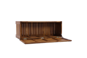 Boîte de rangement de jardin en bois naturel, construite avec une structure robuste en panneaux, résistante aux intempéries et pratique pour une utilisation en extérieur - Product Image 2