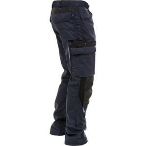 Pantalon de travail robuste pour homme en polyester/coton, multi-poches, genoux renforcés, antibactérien, séchage rapide, idéal pour la construction - Product Image 2