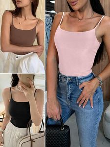 เสื้อสายเดี่ยวผู้หญิงแบบหรูหรา ผ้าริบยืดหยุ่น ทรงเข้ารูป น้ำหนักเบา ระบายอากาศได้ดี สวมใส่สบาย สไตล์ฤดูร้อน - Product Image 5
