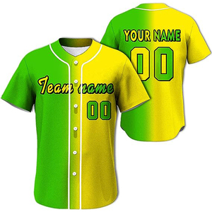 Custom Baseball Sportswear Retro Button <b>Down</b> V-Neck Baseball Uniform Customized Logo Name Mesh Baseball Jersey - Product Image 1