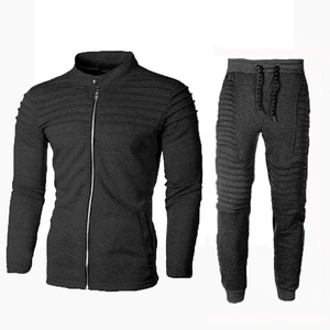 Conjunto de Dos Piezas de Sudadera con Capucha y Pantalones Deportivos de Moda para Hombre, Estilo Urbano Otoñal, con Logotipo Frontal - Product Image 4