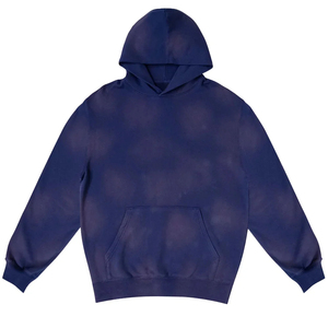 Sudadera con capucha para hombre personalizada, con efecto desgastado por el sol y lavado a la piedra, Super Dalian, de peso pesado, tie-dye, retro, holgada, sudaderas con capucha y sudaderas para hombre - Product Image 3