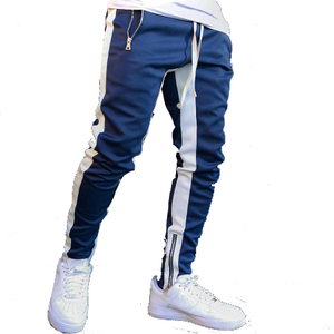 High Quality Custom Loose Sport <b>Trousers</b> For Man Button Side <b>Pockets</b> Training Joggers Pants <b>With</b> Elastic Cuffs Jogger Sweatpants - Product Image 1