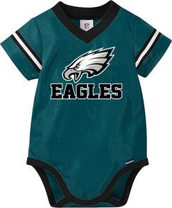 Kansas City Chiefs <b>Red</b> Mesh Baby Jersey <b>Bodysuit</b> with Yellow Trim and Team Logo Personalized Number 00 - Product Image 4
