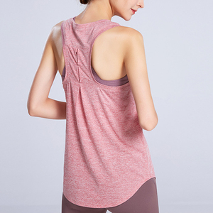 Wholesale Sexy Short Style Tank <b>Tops</b> With Chest Pads Women Plain <b>Tops</b> T Shirt Ribbed Breathable Sleeveless Yoga Tank <b>Top</b> - Product Image 4