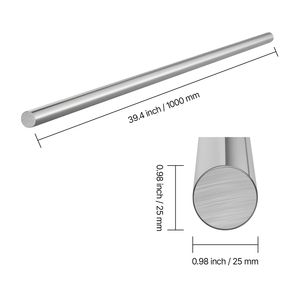 2 Pezzi Asta Lineare in Acciaio al Carbonio SFC25 25mm X 1000mm (0.98\" X 39.4\") Antiruggine Alta Precisione per Robot Lineari - Product Image 2