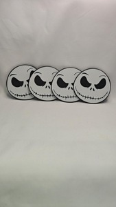 ชุดจานรองแก้วลายหน้าผีสุดหลอน สำหรับตกแต่งโต๊ะให้ดูน่ากลัว ช่วยป้องกันรอยขีดข่วนและทำให้โต๊ะสะอาด ขายส่งจากอินเดีย - Product Image 6