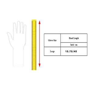 Gants en tissu Para Aramid 480 GSM avec poignets en cuir pleine fleur blanc, doublure en laine, résistants à la chaleur, anti-coupure, sans latex, pour la sécurité - Product Image 2