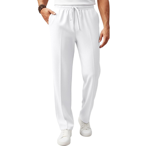Pantalones Casuales de Hombre, Nuevo Estilo, Spandex/Algodón, Ligeros, Transpirables, de Secado Rápido, Ecológicos, Tipo Chino, con Cierre de Cordón - Product Image 1