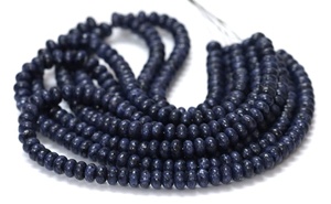 Natural Sodalite Smooth Rondelle <b>Beads</b> 8mm Blue <b>Stone</b> Loose Gemstone <b>Beads</b> Wholesale Sodalite Natural Sodalite Smooth Rondelle - Product Image 5