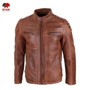 แจ็คเก็ตหนังผ้าระบายอากาศและสวมใส่สบายสำหรับผู้ชาย ออกแบบโดย Ryan Pro Gear พร้อมบริการพิมพ์โลโก้ตามสั่ง - Product Image 6