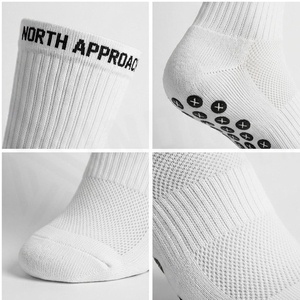 North Approach Crew <b>Socks</b> White <b>Breathable</b> Running <b>Socks</b> for Adults - Product Image 4