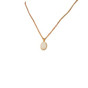 Opal Stone Oval Cut 10x14mm Pendant 925 Sterling Silver 14K <b>Gold</b> Plated Fine Jewelry Women Girls Wholesale Bulk Engagement - Product Image 4