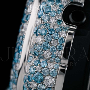 Reloj de pulsera estilo HipHop de alta calidad totalmente personalizado con bisel de moissanita VVS para hombre o mujer, reloj de diamantes hecho a mano. - Product Image 6