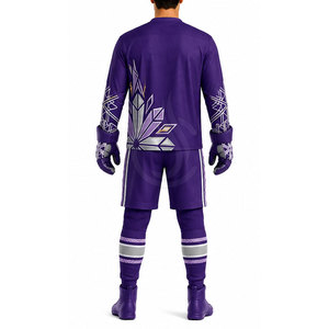 Uniforme d'équipe de hockey sur glace personnalisé pour hommes, polyester léger et respirant, vêtements de sport conçus pour les entraînements, les matchs et les activités de club - Product Image 4