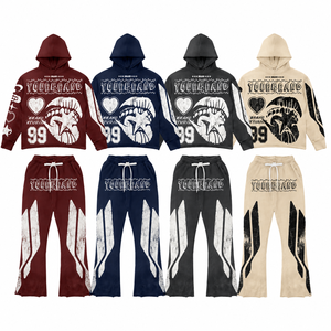 Conjunto Deportivo Urbano Personalizado, Ecológico, de Poliéster/Algodón, Sudadera con Capucha y Pantalones Jogger para Invierno, Ropa de Marca Privada - Product Image 4