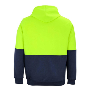 Sudaderas con Capucha de Alta Calidad de 280 g/m² con Logotipo Personalizado, Color Verde Fluorescente Marino, Sudaderas con Capucha Reflectantes de Seguridad para Hombre - Product Image 2