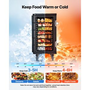 Borsa Termica da 127 Qt Non Elettrica con Ruote Girevoli, Chiusura in Acciaio Inox 304, Impilabile, in LLDPE, 127 Borse Termiche - Product Image 2