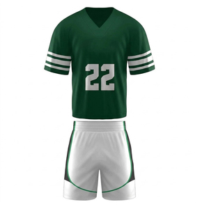 Uniformes de lacrosse personnalisés imprimés par transfert thermique, uniformes de lacrosse pour hommes 100% polyester, personnalisables, de haute qualité - Product Image 1